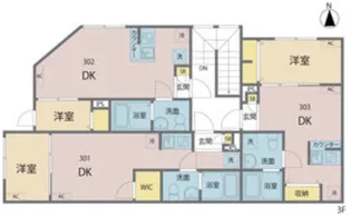 MIREA浮間舟渡【3階】の間取り