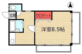 鹿野ビル【2階】の間取り