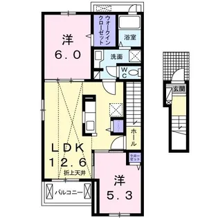 ウィステリア【2階】の間取り