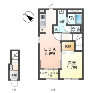 フラワーフォレスト【2階】の間取り