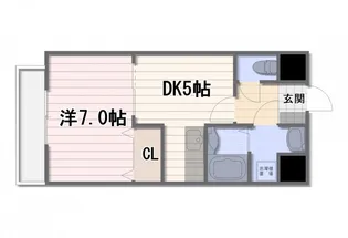 ARTHU-WIN・D.赤間【5階】の間取り