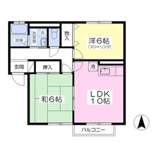 ウィルコート並柳A【2階】の間取り