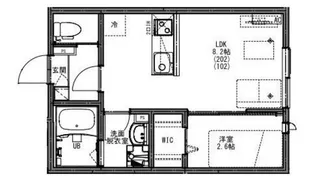 KEIAI RESIDENCE 久米川【1階】の間取り