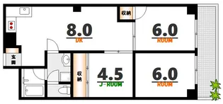 ドルミ庚午【2階】の間取り