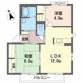 レリーフ21(レリーフニジュウイチ)【1階】の間取り