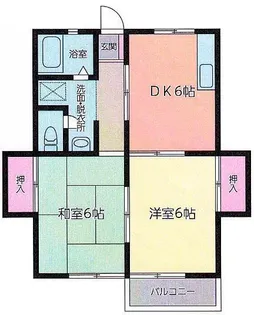ウイング大和【1階】の間取り