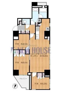 グランドメゾン新宿弁天町【9階】の間取り