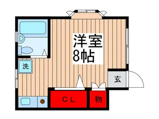 シャルム南行徳D【1階】の間取り