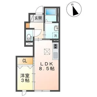 ヴォワ・ラクテ【1階】の間取り