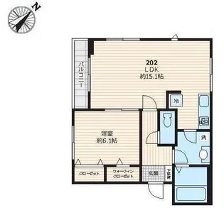 フラワーグレース【2階】の間取り