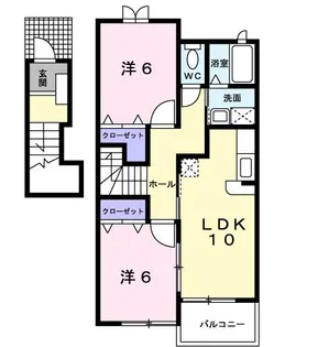 セレノ アルバ B【2階】の間取り