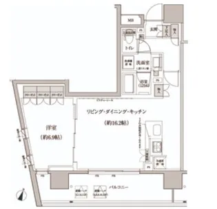 パークハビオ渋谷本町レジデンス【10階】の間取り