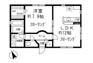 タカホアパートメント【1階】の間取り