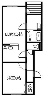 イーストコート【1階】の間取り