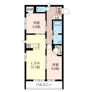 ベルヴィル東林間【3階】の間取り