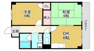森小路ガーデンハイツ【4階】の間取り