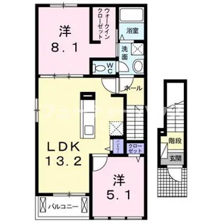 アンジュールA【2階】の間取り