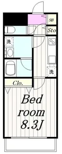 Seven Four(セブンフォー)【4階】の間取り