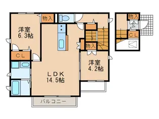 スマートメゾン葵【2階】の間取り