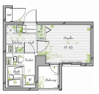ガーラ・ステーション菊川【3階】の間取り