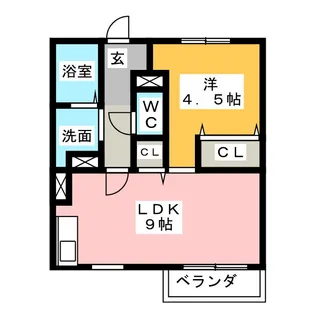 GLORY A【1階】の間取り