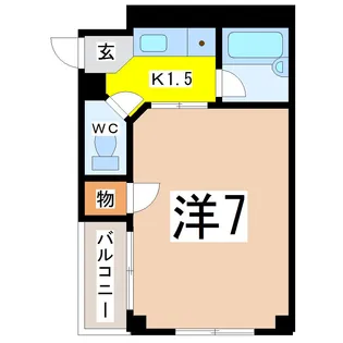 コーポツタエ【3階】の間取り