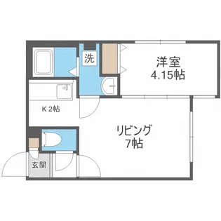 フロンティア【4階】の間取り