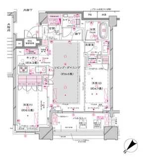 オーパスレジデンス銀座イースト【5階】の間取り