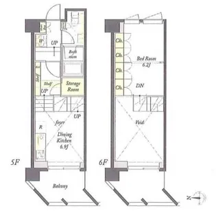 プライムメゾン浅草イーストの間取り