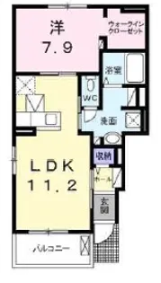 イーグルスI【1階】の間取り