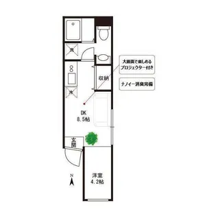レコリード押上【4階】の間取り