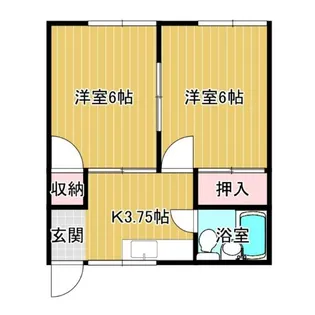 光ハイツ【2階】の間取り