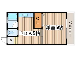 ロ-ズマンション【3階】の間取り