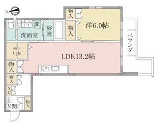 (シニア限定)ヘーベルヴィレッジ川崎大師~メゾンインフィニティ川崎大師【2階】の間取り