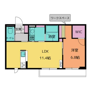 シャーメゾン東神田【2階】の間取り