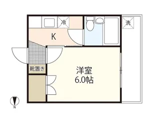 東雲ハイツ【4階】の間取り