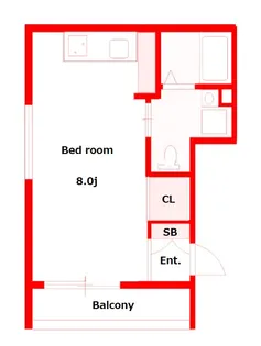 moku【3階】の間取り