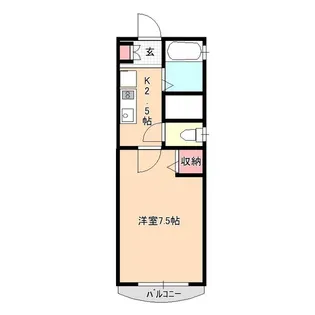 グリーンヒル飯田C【2階】の間取り