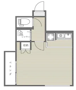 落合トウエイビル【2階】の間取り