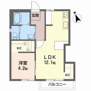 サンコートひより台C【2階】の間取り
