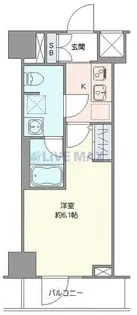 クレヴィスタ桜木町【6階】の間取り