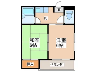 ベルコネクト北田辺【3階】の間取り