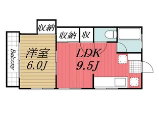 PUERTAユーカリが丘【2階】の間取り