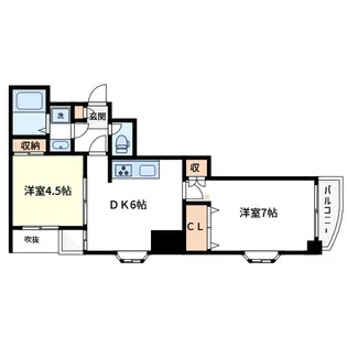 ドウェルエミネント【6階】の間取り