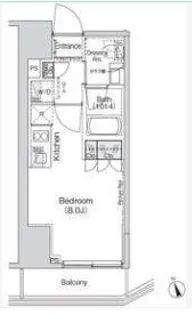 Belle Vue 新橋 ベルビュー新橋【13階】の間取り