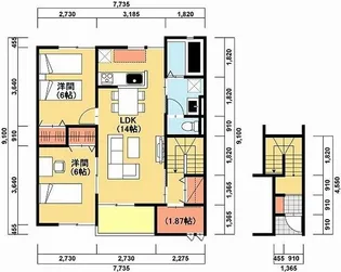 ベルリード長浦【2階】の間取り