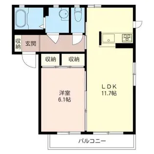 メルヴェーユ I【2階】の間取り