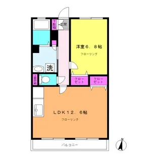 ドミール青葉II【2階】の間取り