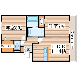 レガーロ B【1階】の間取り