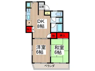 サンパ-ク南浦和【2階】の間取り